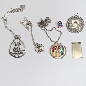 Bicentennial Jewelry Items 1976 Lot of Six Items Vintage